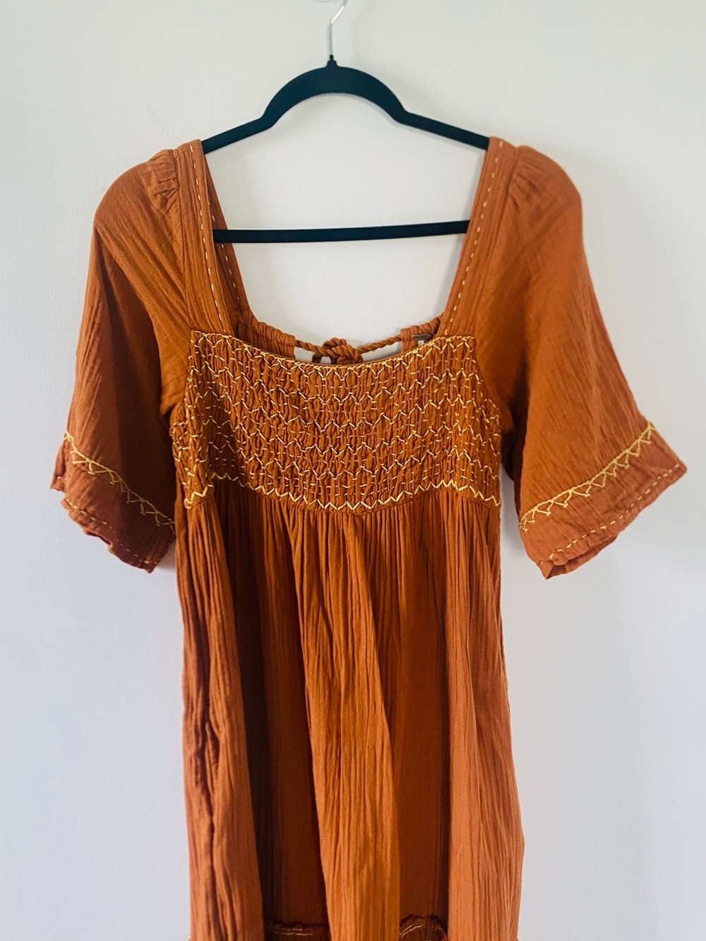 Free People I’m the One Maxi Dress Size XS Granola Boho Cottagecore Folk Earthy - Picture 2 of 4